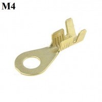 Neizoliran bakreni očesni kontakt M4, kabelski natični kontakt za stiskanje M4